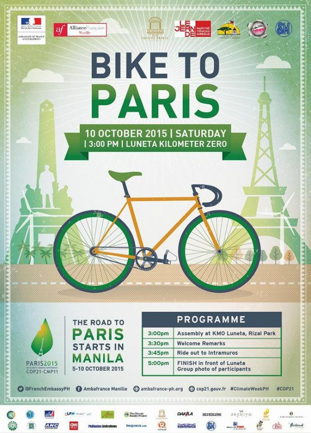 Ride to Paris: Bike around Luneta and support climate justice