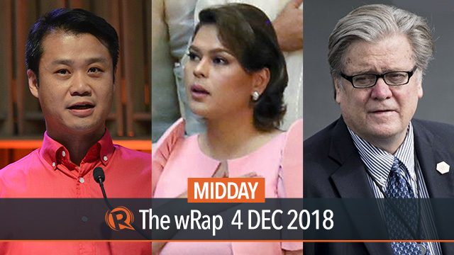 Sara Duterte in 2019 polls, Gatchalian on Twitter outburst, Trump slams Bannon | Midday wRap