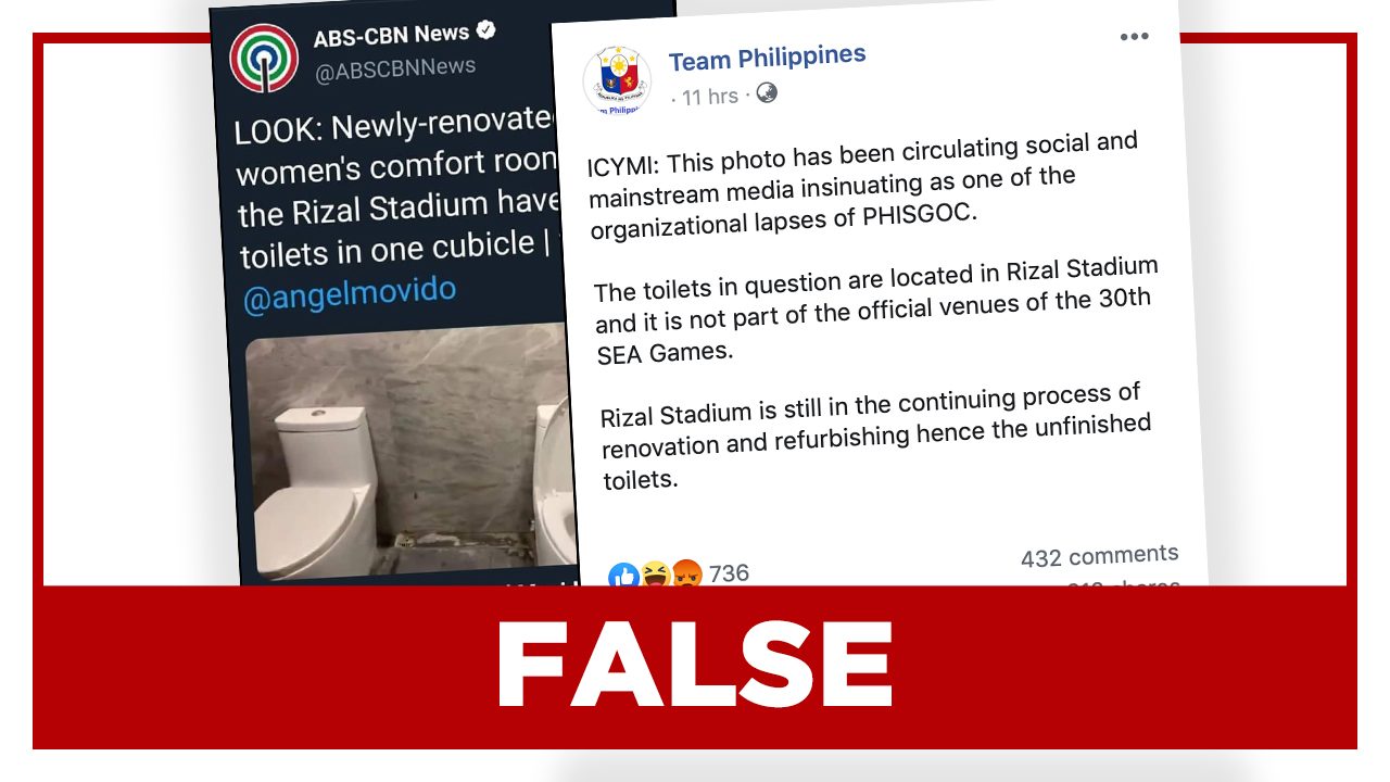 FALSE: Rizal stadium ‘not part of the official venues’ of SEA Games 2019