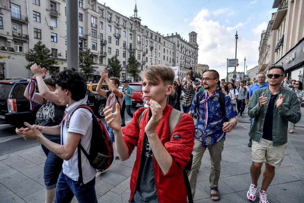 Oposisi Rusia mengadakan demonstrasi baru