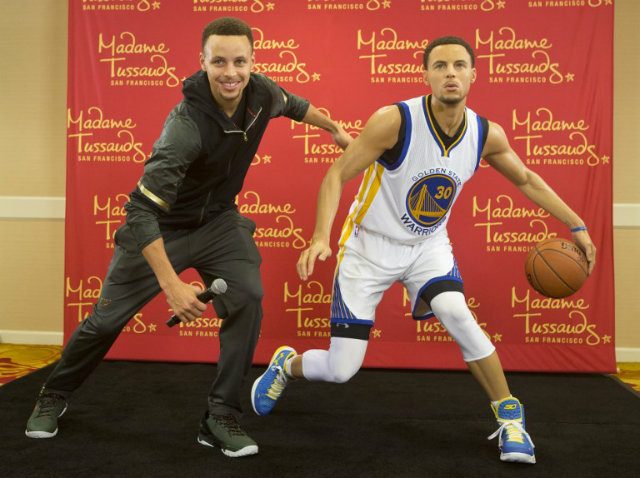 Stephen Curry wax figure unveiled by Madame Tussauds