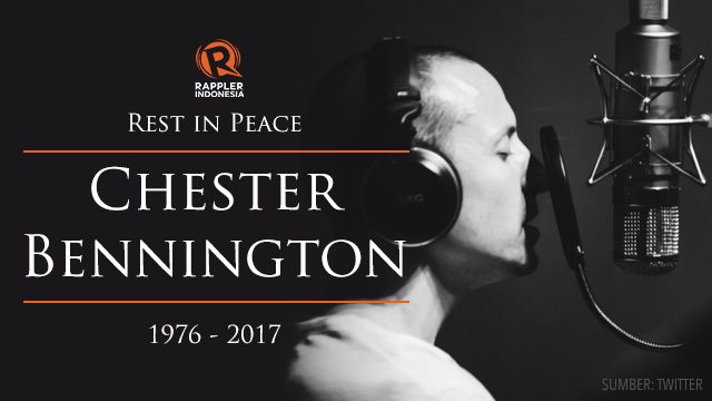 Vokalis Linkin Park Chester Bennington ditemukan tewas di rumahnya