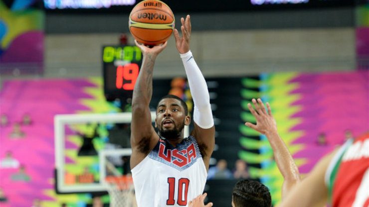 Kyrie Irving of Team USA puts up a jumper against Mexico. Photo from FIBA.com