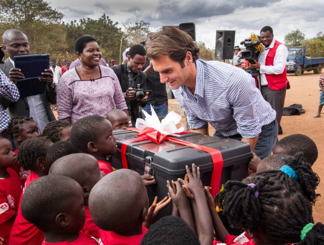 Federer launches childcare center in impoverished Malawi