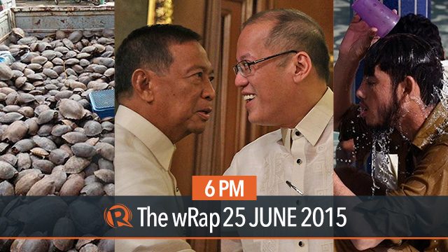 Aquino on Binay, Palawan endangered turtles, Pakistan heat wave | 6PM wRap