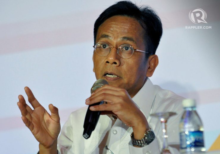 NOT A PROBLEM. Job readiness in the tourism and manufacturing fields should not be a concern, as they do not necessarily require high skills, NEDA's director-general Arsenio Balisacan says during the 2014 Philippine Economic Briefing. Photo by Inoued Jaena / Rappler