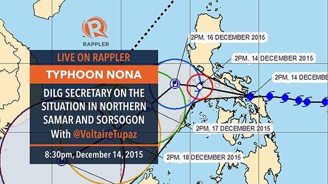 WATCH: DILG chief to Nona-affected areas: Be alert, stay awake