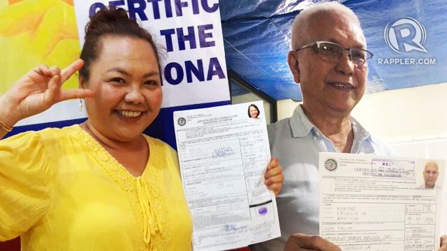 LIST: Local bets who filed COCs on Day 4, October 16