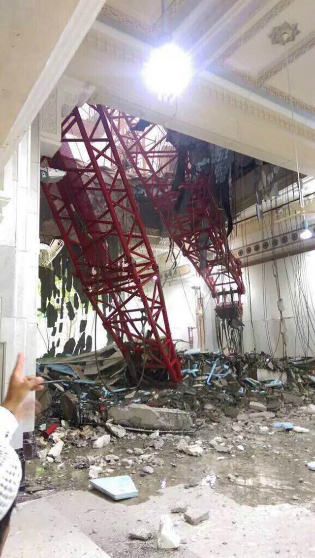 65 dead as crane crashes into Mecca’s Grand Mosque – Saudi