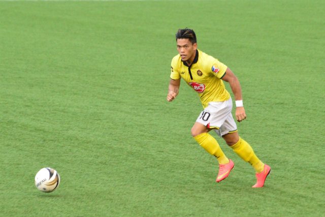 KAYA MO YAN. Kaya FC's OJ Porteria is undeniably gifted, but is sometimes given to fits of freestyling madness that result in subpar decisions at times. Photo by Bob Guerrero/Rappler 