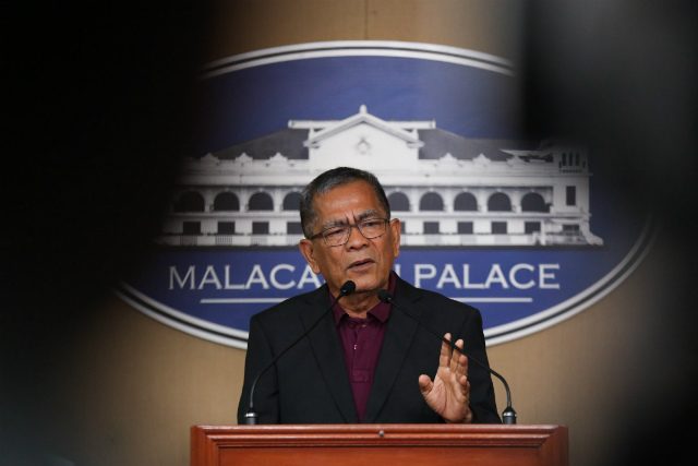 'HEADS WILL ROLL.' Interior Secretary Ismael Sueno vows to hold perpetrators accountable over the murder of South Korean businessman Jee Ick Joo. File photo by Toto Lozano/Presidential Photo 