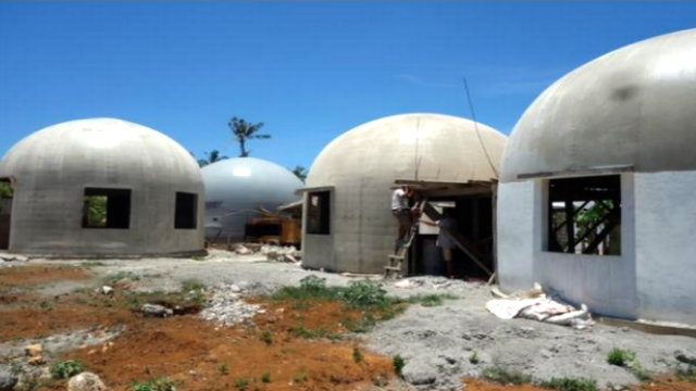Monolithic domes stand as evacuation centers in E. Samar