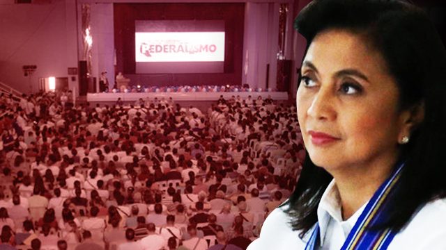 Robredo worried DILG federalism roadshow being used for 2019 polls