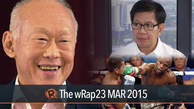 Lee Kuan Yew, Lacson on Mamasapano, Mayweather shows no mercy | The wRap