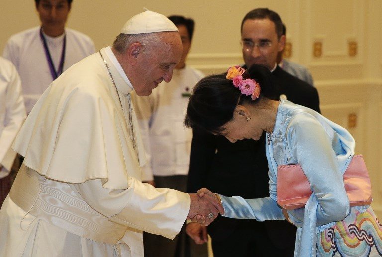 Pope to meet Myanmar’s leader Suu Kyi