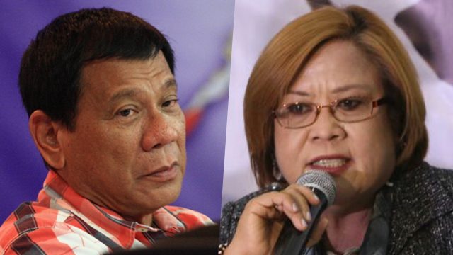 Duterte to De Lima: Resign, hang yourself