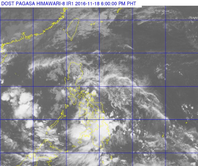Moderate-occasionally heavy rain in Caraga, Davao Region on Saturday