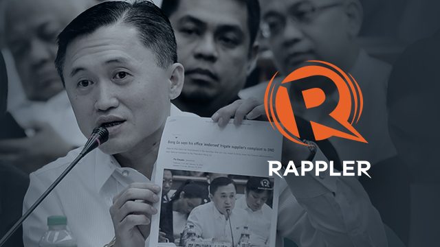 Rappler statement on Bong Go’s ‘fake news’ accusation