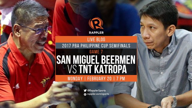 LIVE BLOG: 2017 PBA Semifinals Game 7 – San Miguel Beermen vs TNT KaTropa