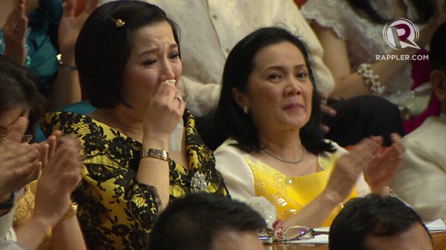 Kris Aquino seen crying during SONA