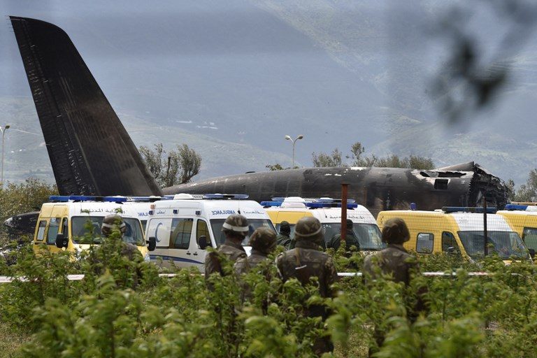 257 dead as military plane crashes in Algeria