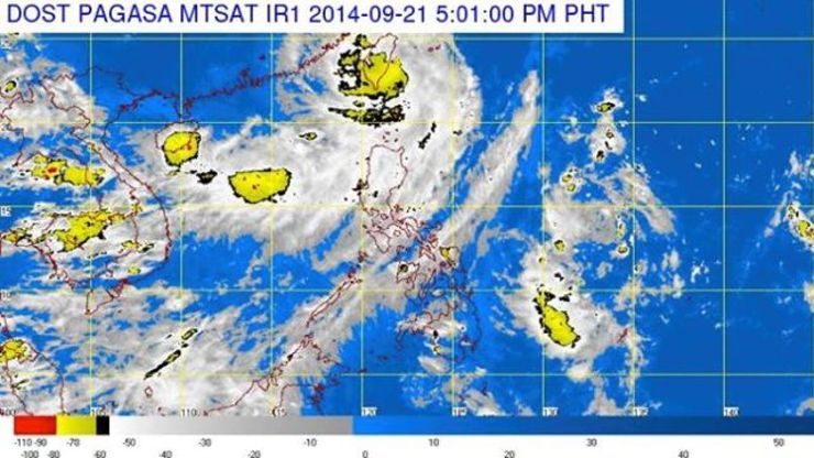 Occasional rain over Northern Luzon on Monday