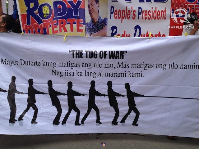 Pendukung Rodrigo Duterte berharap sampai akhir
