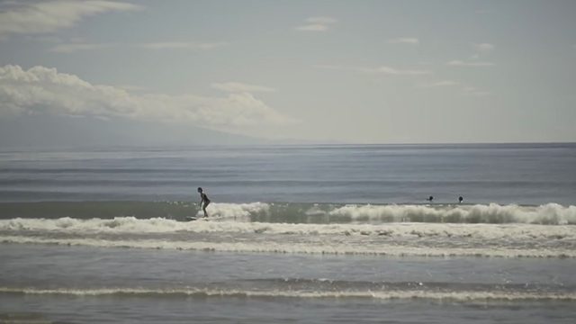 SURF’S UP. ‘Apocalypse Child’ features many surfing scenes such as this one (Screengrab courtesy of YouTube)  