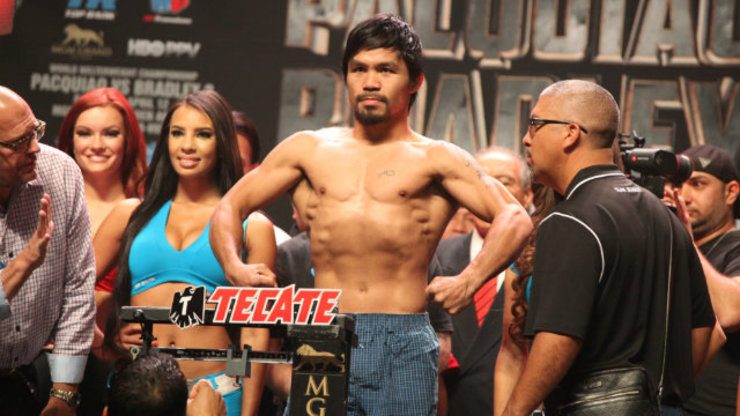 IN PHOTOS: Pacquiao, Bradley face-off at weigh-in