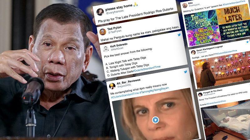 The ‘late’ president? Netizens invent new timezone to adjust with Duterte