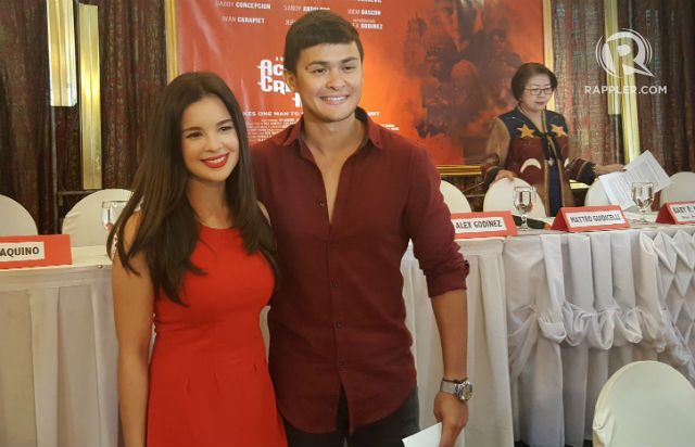 GOOD FRIENDS. Matteo Guidicelli says there's no awkwardness between him and newcomer Alex Godinez, who was his former girlfriend. Photo by Alexa Villano/Rappler  