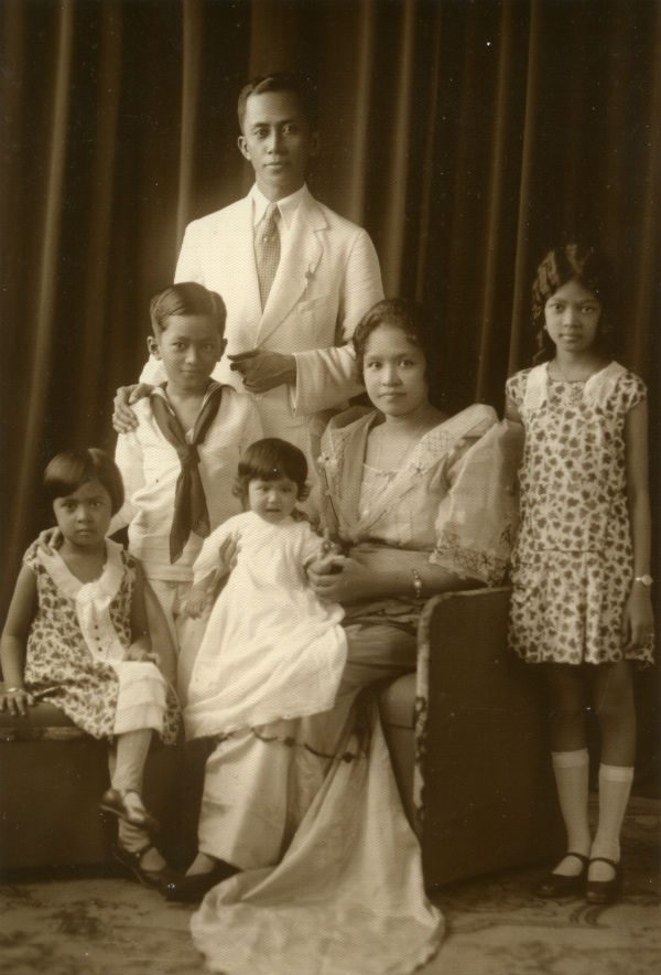 MENCIAS FAMILY. Bonifacio Mencias disappeared during WWII, before the family realized he was captured and executed by Japanese forces 