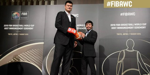 IN PHOTOS: Manny Pacquiao, Yao Ming at 2019 FIBA World Cup bid