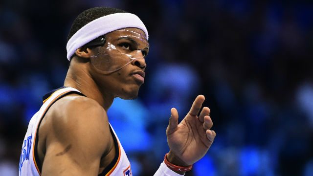 WATCH: Russell Westbrook violently dunks against New Orleans