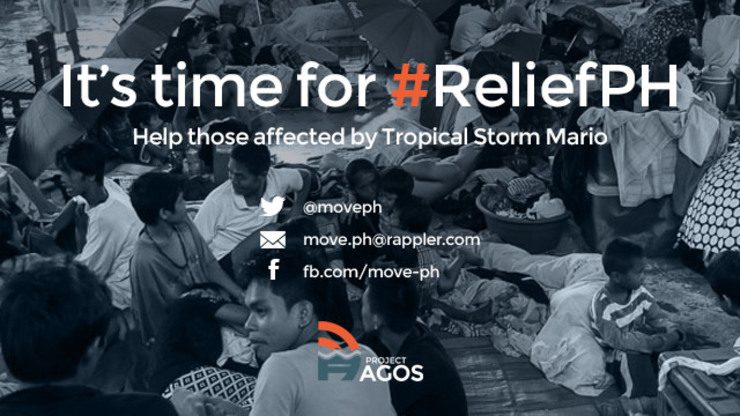 #ReliefPH: Time to help #MarioPH evacuees