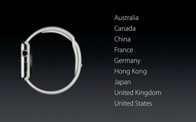 AVAILABILITY. Apple Watch's available selling locations around the world at launch 