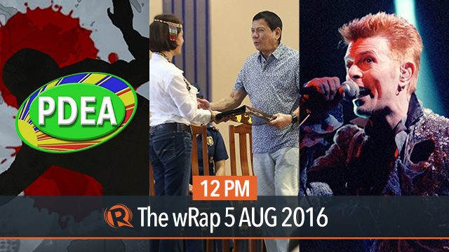 Duterte, illegal drugs, Bowie | 12PM wRap