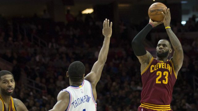 Another triple-double for LeBron as Cavaliers rally to beat 76ers