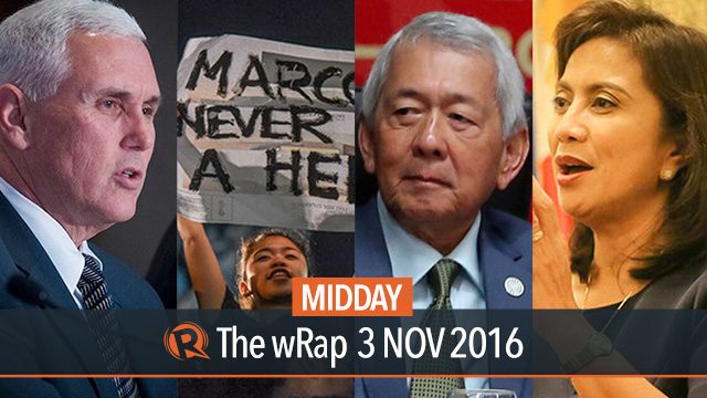 Duterte in Peru, Marcos burial, Pence and ‘Hamilton’ | Midday wRap