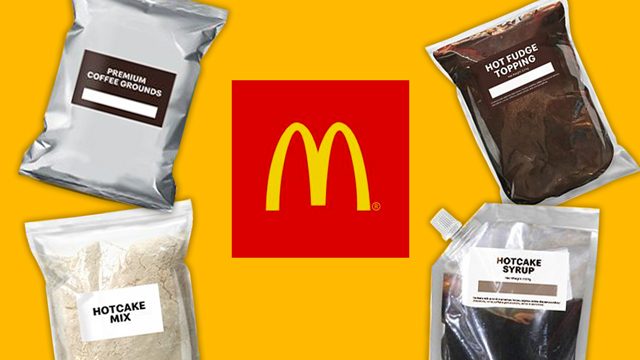 McDonald’s Philippines sells ready-to-cook hotcake mix, syrup, coffee grounds