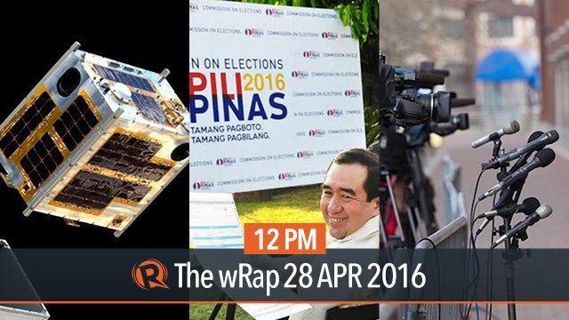 Replacement ballots, Freedom House, Diwata-1 | 12PM wRap