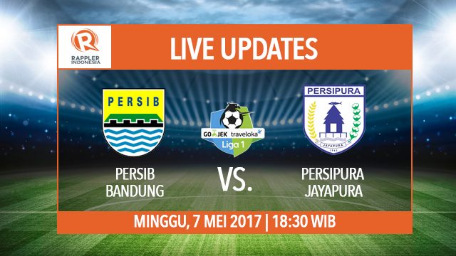 LIVE UPDATES Liga 1: Persib Bandung vs Persipura Jayapura