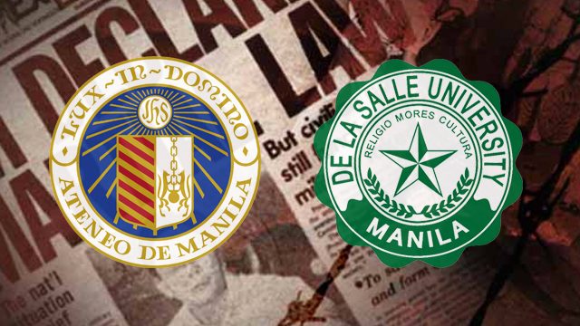 ADMU, DLSU presidents tell students: Fight attempts to forget Martial Law