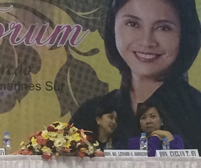  GOOD GOVERNANCE. Camarines Sur Rep Leni Robredo with Dipolog City Mayor Evelyn Uy (right)