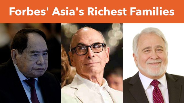 Sy, Ayala, Aboitiz in Forbes’ list of Asia’s richest families