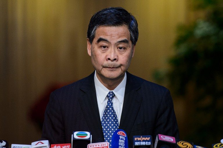 Hong Kong’s unpopular leader says he will not run again
