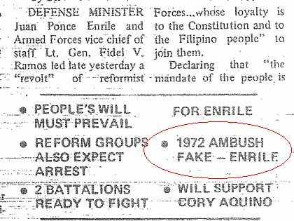 INQUIRER. Published on the front page of the Philippine Daily Inquirer on February 23, 1986. 