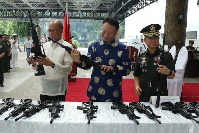 PH gets 3,000 more assault rifles from China