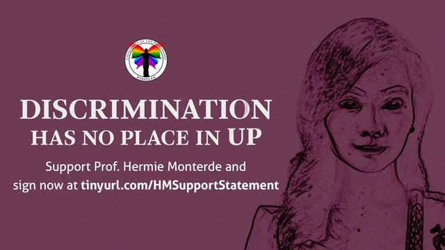 #LabanHermie: U.P. community stands in solidarity with transwoman professor