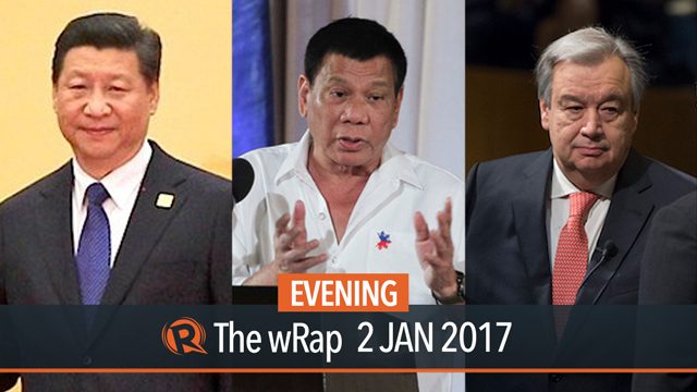 Xi, Duterte, Guterres | Evening wRap